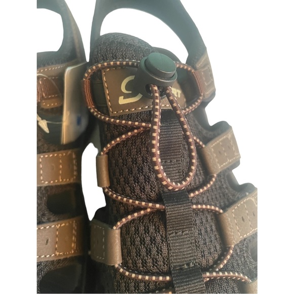NEW MEN’S Sandals Sketchers Brown & Black - Picture 9 of 15